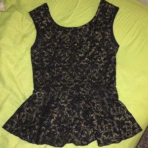 Beautiful black and gold top
